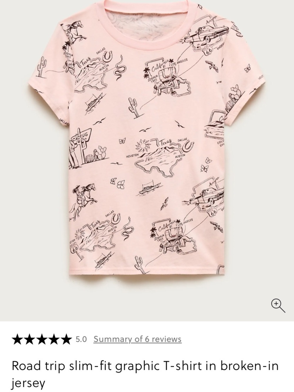 J. Crew Road Trip slim fit Graphic t-shirt in broken-in jersey